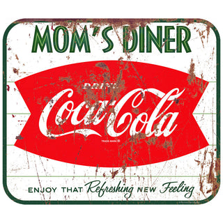 Coca-Cola Moms Diner Fishtail Floor Graphic Distressed