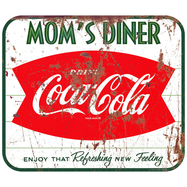 Coca-Cola Moms Diner Fishtail Floor Graphic Distressed