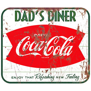 Coca-Cola Dads Diner Fishtail Floor Graphic Distressed