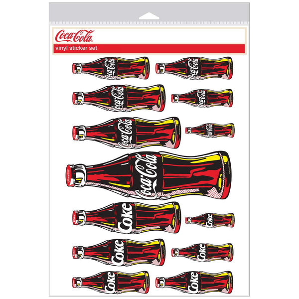 Coca-Cola Coke Bottles Vinyl Sticker Set Pop Art