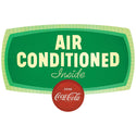 Coca-Cola Air Conditioned Inside Door Sticker