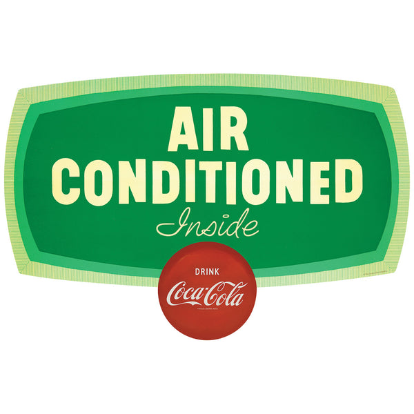 Coca-Cola Air Conditioned Inside Door Sticker