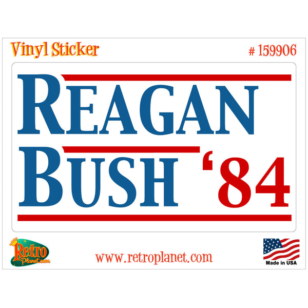 Reagan Bush 84 Vinyl Sticker Stranger Things Style