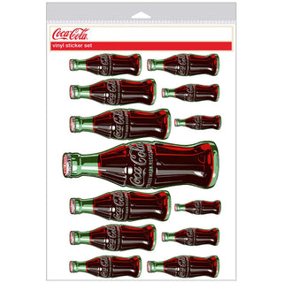 Coca-Cola 1950s Contour Bottle Collection Vinyl Sticker Set