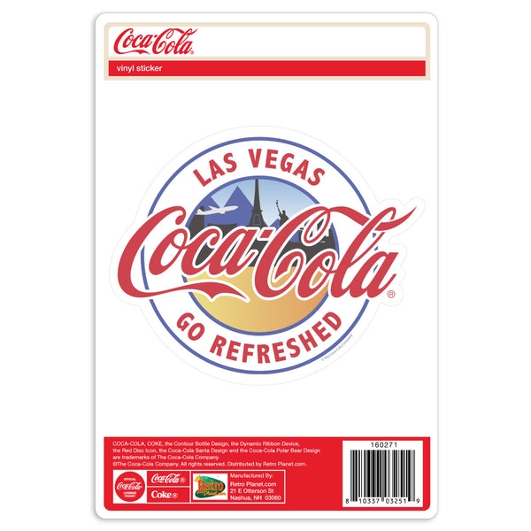 Coca-Cola Las Vegas NV Go Refreshed Vinyl Sticker