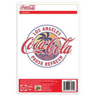 Coca-Cola Los Angeles CA Pause Refresh Vinyl Sticker