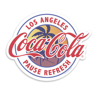 Coca-Cola Los Angeles CA Pause Refresh Vinyl Sticker