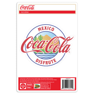 Coca-Cola Mexico Disfrute Spanish Vinyl Sticker