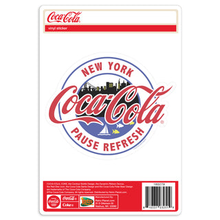 Coca-Cola New York NY Pause Refresh Vinyl Sticker