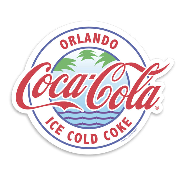 Coca-Cola Orlando FL Ice Cold Coke Vinyl Sticker