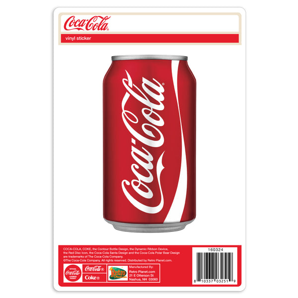 Modern Coca-Cola Soda Can Vinyl Sticker