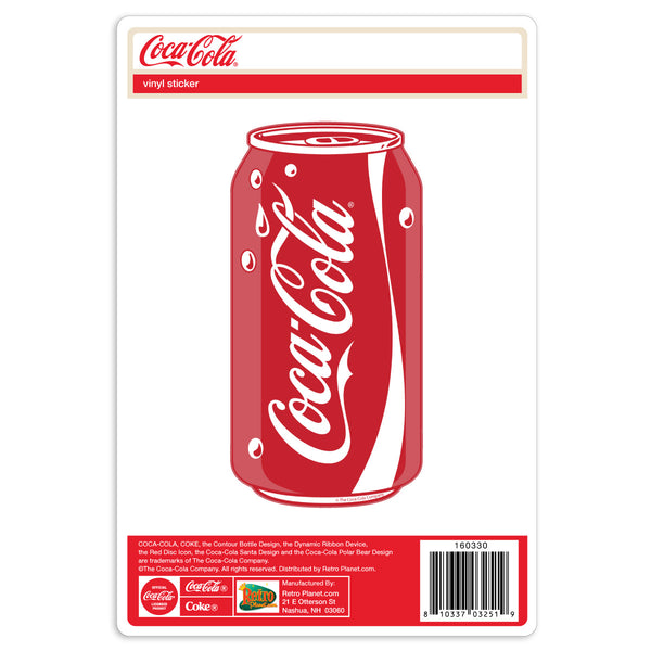Coca-Cola Can Vinyl Sticker Pop Art Style