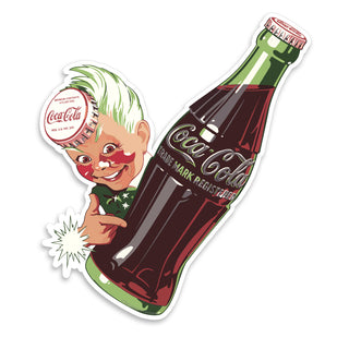 Coca-Cola Sprite Boy Contour Bottle Point Vinyl Sticker
