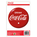 Drink Coca-Cola Red Disc Vinyl Sticker 1930s Style