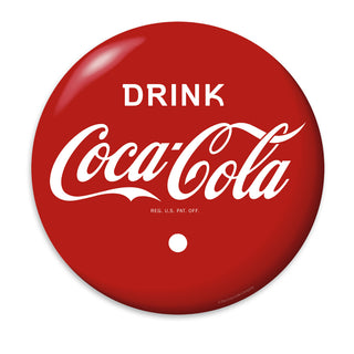 Drink Coca-Cola Red Disc Vinyl Sticker 1930s Style