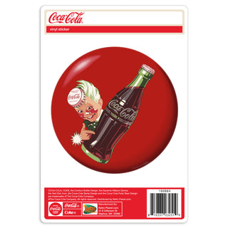 Sprite Boy Coca-Cola Disc Red Vinyl Sticker