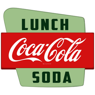 Coca-Cola Googie Style Polygon Decal (Choose Wording Options)