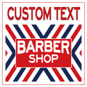 Barber Shop X Stripes Customizable Wall Decal