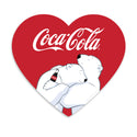 Coca-Cola Polar Bear Hug Heart Vinyl Sticker