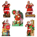 Sign of Good Taste Coca-Cola Santa Holiday Wall Decal Set of 5