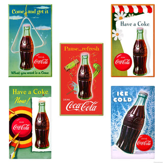 Coca-Cola Bottles Have a Coke Wall Decal Set of 5