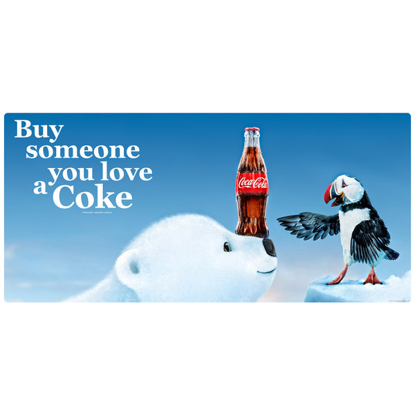 Buy Someone You Love a Coke Polar Bear Puffin Wall Mural Decal