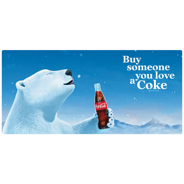 Buy Someone You Love a Coke Polar Bear Snowflakes Wall Mural Decal