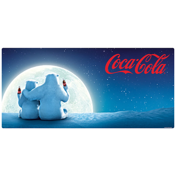 Coca-Cola Polar Bears Moonlight Red Script Wall Mural Decal