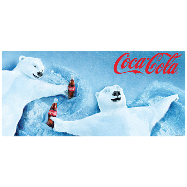 Coca-Cola Polar Bears Making Snow Angels Wall Mural Decal
