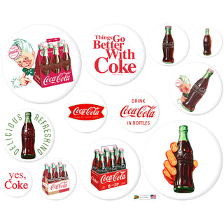 Coca-Cola White Discs Decal Set