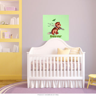 Baby Beaver Kids Room Wall Decal