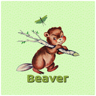 Baby Beaver Kids Room Wall Decal