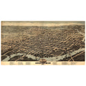 Wilmington Delaware Map 1874 Wall Decal
