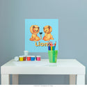 Baby Lions Kids Room Wall Decal