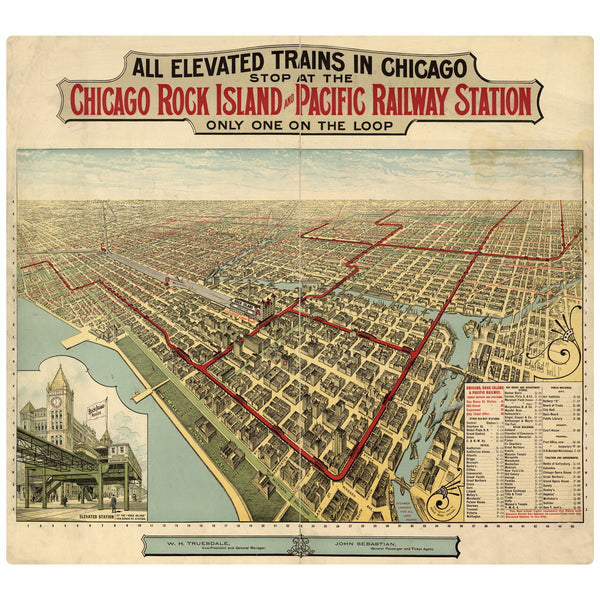 The Chicago El Train 1897 Wall Decal