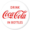 Drink Coca-Cola in Bottles Disc Floor Graphic White