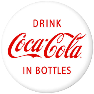 Drink Coca-Cola in Bottles Disc Floor Graphic White