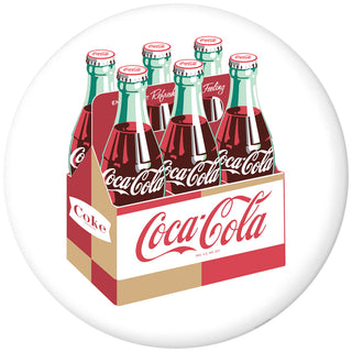 Coca-Cola 6 Pack Carton Disc Floor Graphic White