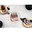 Coca-Cola 6 Pack Carton Disc Floor Graphic White Grunge