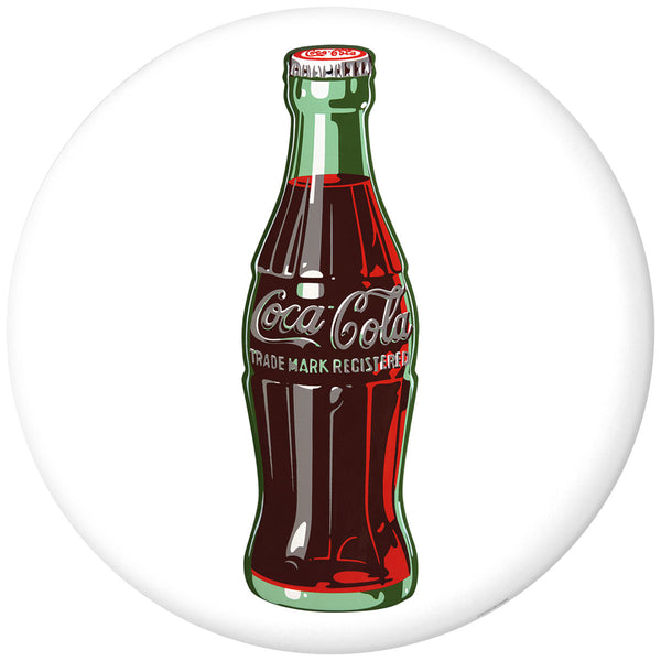 Coca-Cola Bottle Disc Floor Graphic White 50s Style