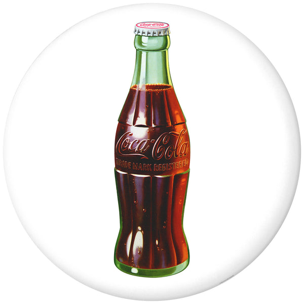 Coca-Cola Green Bottle Disc Floor Graphic White