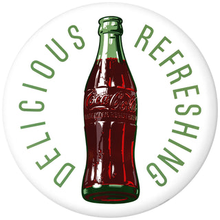 Coca-Cola Delicious Refreshing Disc Floor Graphic White