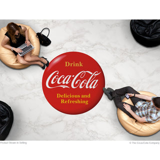 Drink Coca-Cola Red Disc Floor Graphic 1910s Style