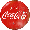 Drink Coca-Cola Red Disc Floor Graphic 1930s Style Grunge