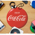 Enjoy Coca-Cola Red Disc Floor Graphic 1960s Style