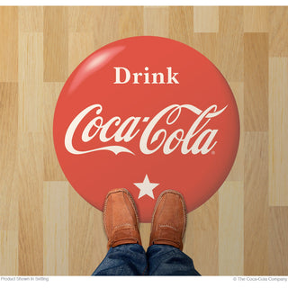 Drink Coca-Cola Star Red Disc Floor Graphic