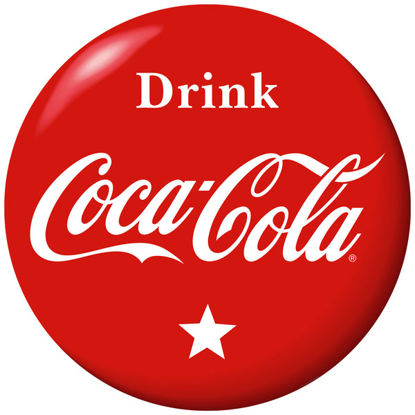 Drink Coca-Cola Star Red Disc Floor Graphic