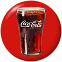 Coca-Cola Bell Glass Red Disc Floor Graphic