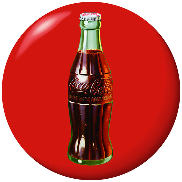 Coca-Cola Green Bottle Red Disc Floor Graphic