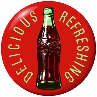 Coca-Cola Delicious Refreshing Red Disc Floor Graphic